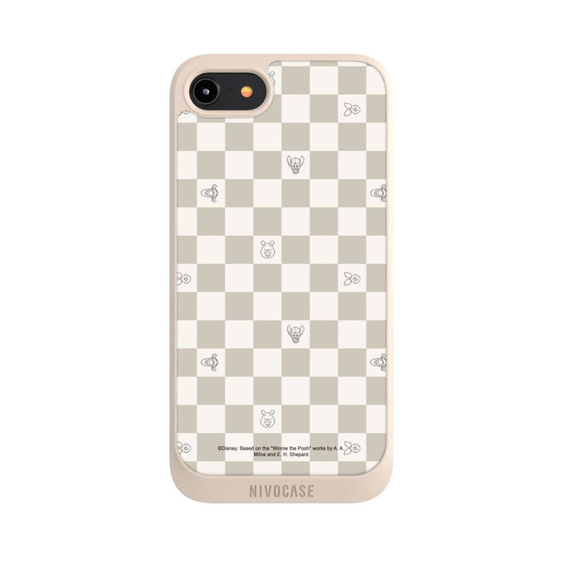 iPhone 8 NIVOpure Winnie the Pooh Checked Pattern Beige