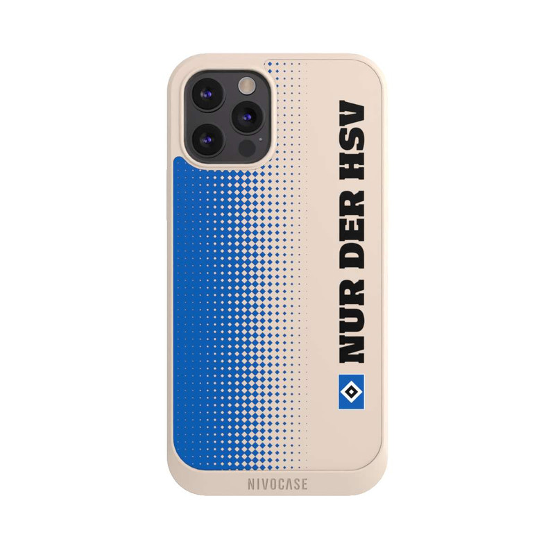 iPhone 12 Pro Max NIVOpure Nur der HSV - Rautenraster Blau - ohne Hintergrund