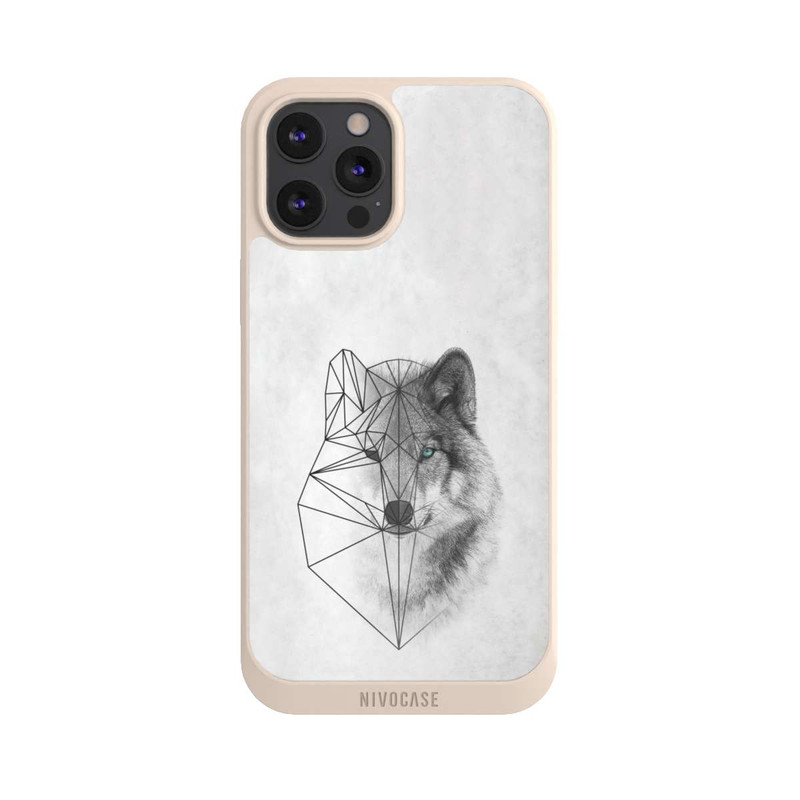 iPhone 12 Pro Max NIVOpure Polygonaler Wolf