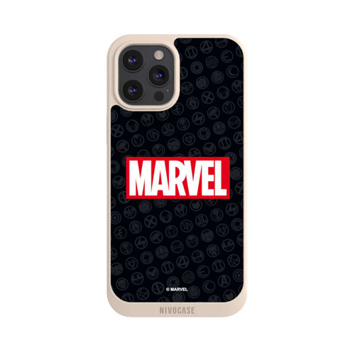 Apple iPhone 12 Pro Max NIVOpure Marvel Logo Black Red 