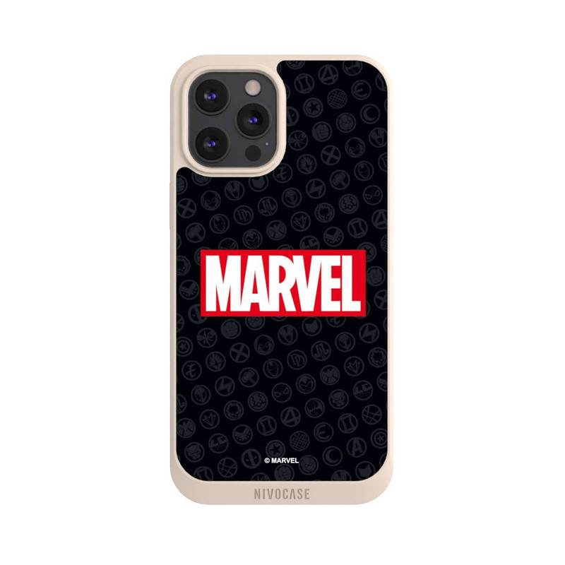 iPhone 12 Pro Max NIVOpure Marvel Logo Black Red 