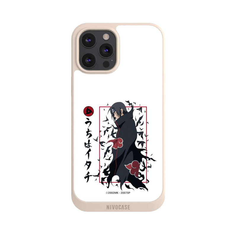 iPhone 12 Pro Max NIVOpure Itachi Krähen Weiß