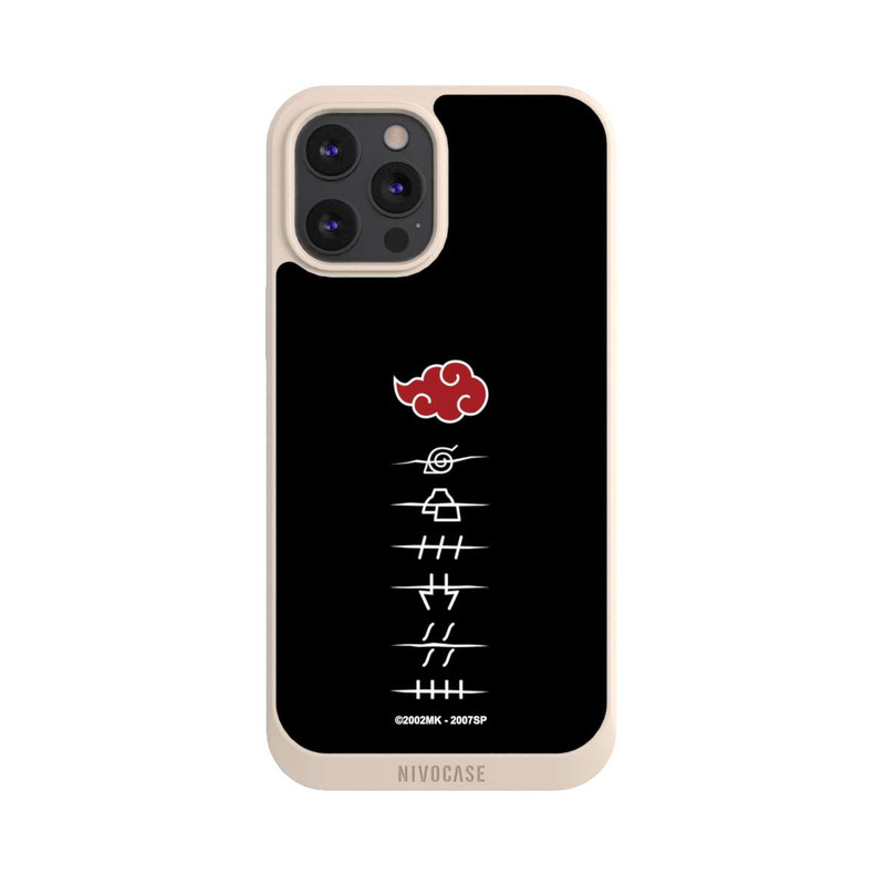 iPhone 12 Pro Max NIVOpure Akatsuki Mitgliedssymbole Schwarz