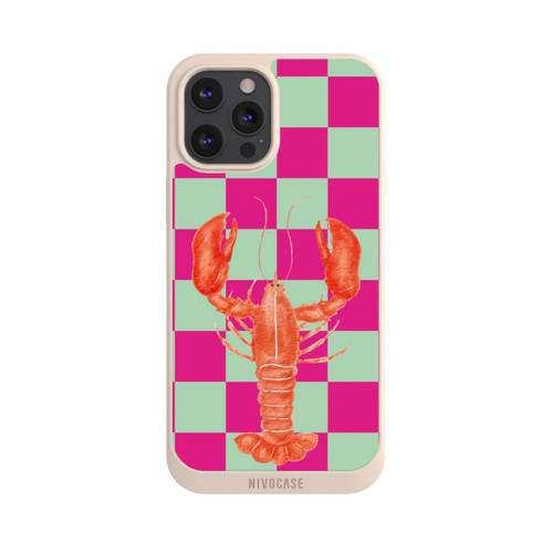 Apple iPhone 12 Pro Max NIVOpure Pink Checkers Lobster