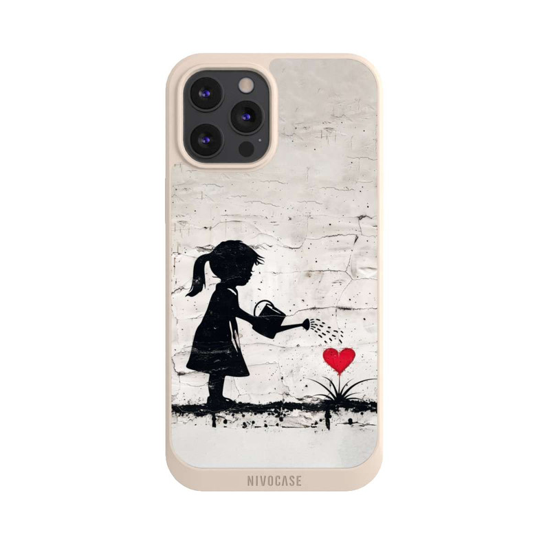 iPhone 12 Pro Max NIVOpure Girl Watering Bunch of Flowers 