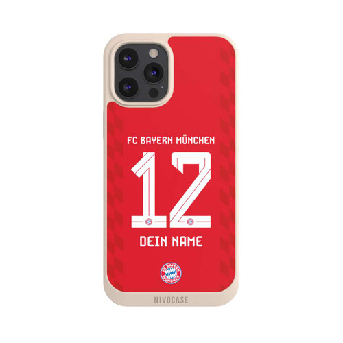 Apple iPhone 12 Pro Max NIVOpure FC Bayern München Trikot Personalisierbar 25-26