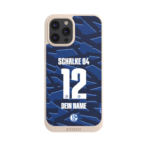 Apple iPhone 12 Pro Max NIVOpure Schalke 04 Trikot Personalisierbar 25-26