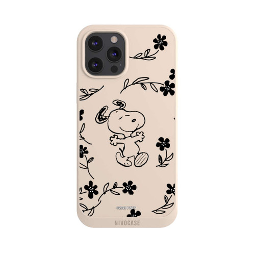 Apple iPhone 12 Pro Max NIVOpure Snoopy und Flowers Transparent
