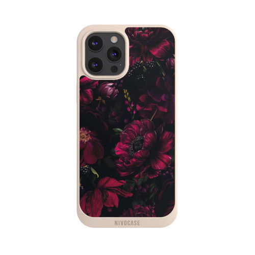 Apple iPhone 12 Pro Max NIVOpure Dunkle Rote Blumen Liebe