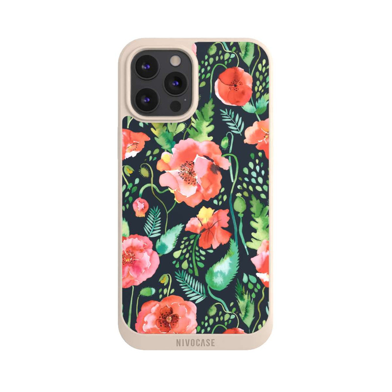 iPhone 12 Pro Max NIVOpure Mohnblumen Dunkle Wildnis