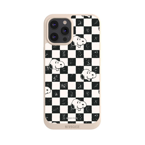 Apple iPhone 12 Pro Max NIVOpure Snoopy Heads Checked Pattern