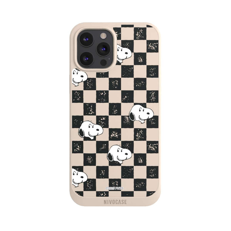 iPhone 12 Pro Max NIVOpure Snoopy Checked Pattern