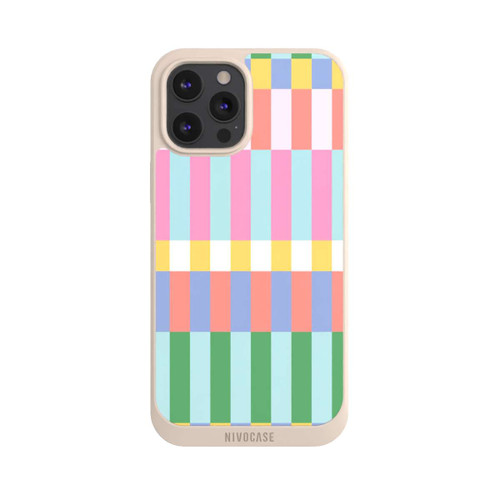 Apple iPhone 12 Pro Max NIVOpure Checked Theme Pastel