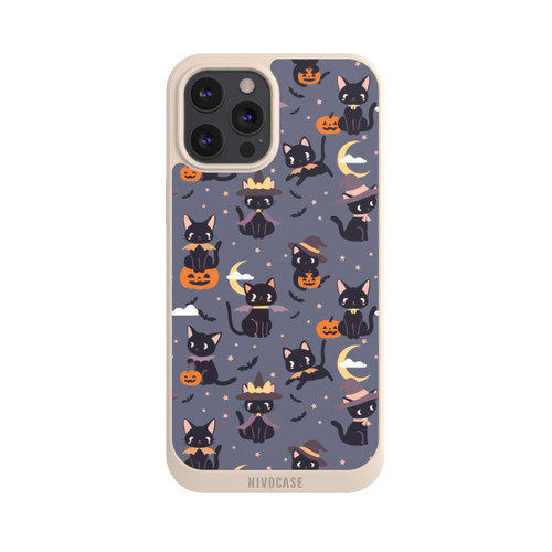 Apple iPhone 12 Pro Max NIVOpure Cute Halloween Witch Cats and Pumpkins
