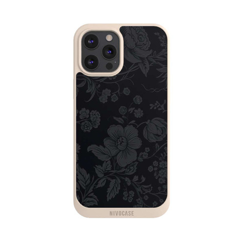 Apple iPhone 12 Pro Max NIVOpure Dunkle Blumen Vintageoptik