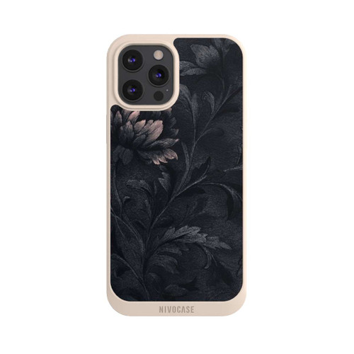Apple iPhone 12 Pro Max NIVOpure Dunkles Blumenmuster Vintage
