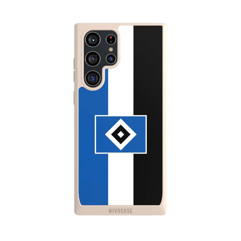 Galaxy S22 Ultra NIVOpure HSV Streifen - Blau-Weiß-Schwarz