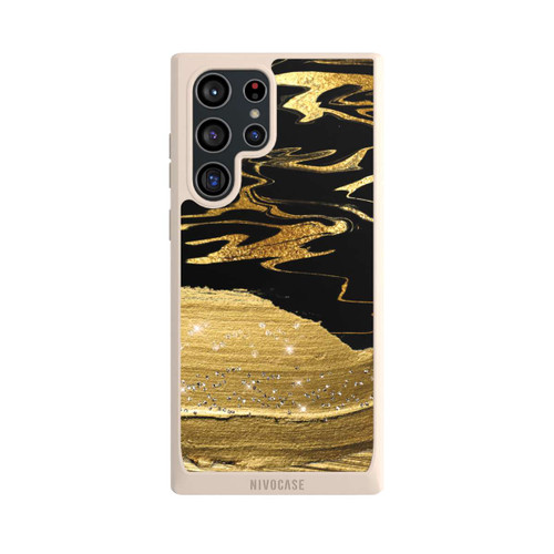 Samsung Galaxy S22 Ultra NIVOpure Marmoradern im Goldlook