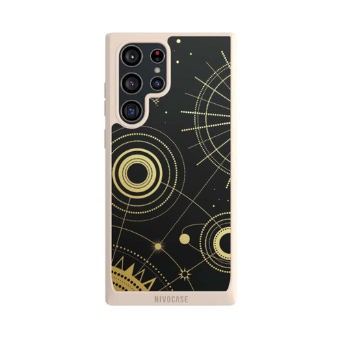 Samsung Galaxy S22 Ultra NIVOpure Schwarzer und goldener Look Abstrakt