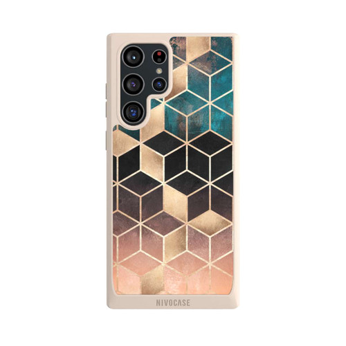 Samsung Galaxy S22 Ultra NIVOpure Ombre Traum Würfel Gold Druck