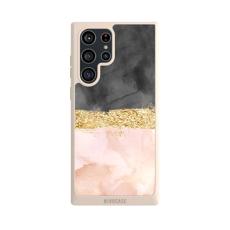 Galaxy S22 Ultra NIVOpure Goldener Linien Look