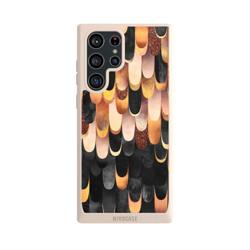 Samsung Galaxy S22 Ultra NIVOpure Gefiedertes Kupfer und Schwarz