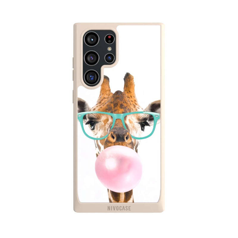 Galaxy S22 Ultra NIVOpure Giraffe mit Kaugummi