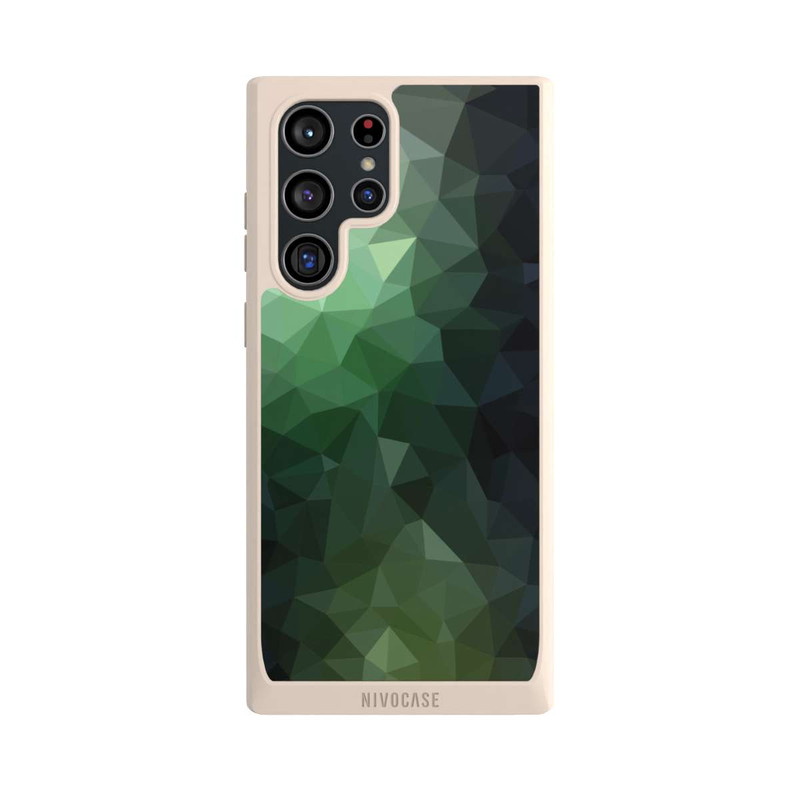 Galaxy S22 Ultra NIVOpure Polygonal Mosaic Green