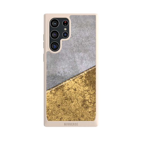 Samsung Galaxy S22 Ultra NIVOpure Beton und Goldlook