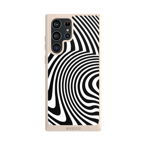 Samsung Galaxy S22 Ultra NIVOpure schwarz-weiße Wellen