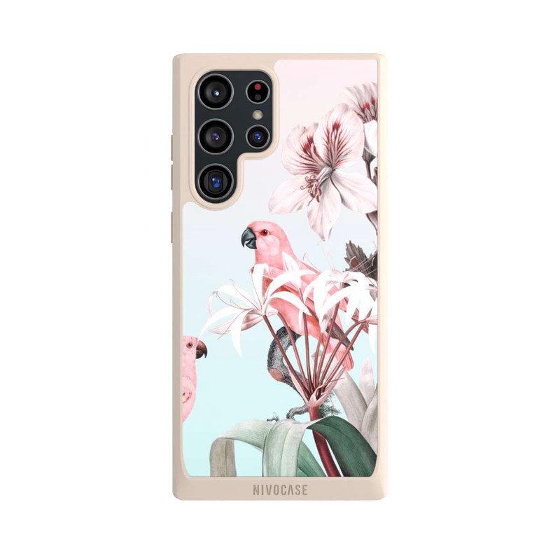 Galaxy S22 Ultra NIVOpure paradiesische Papageien Pastell