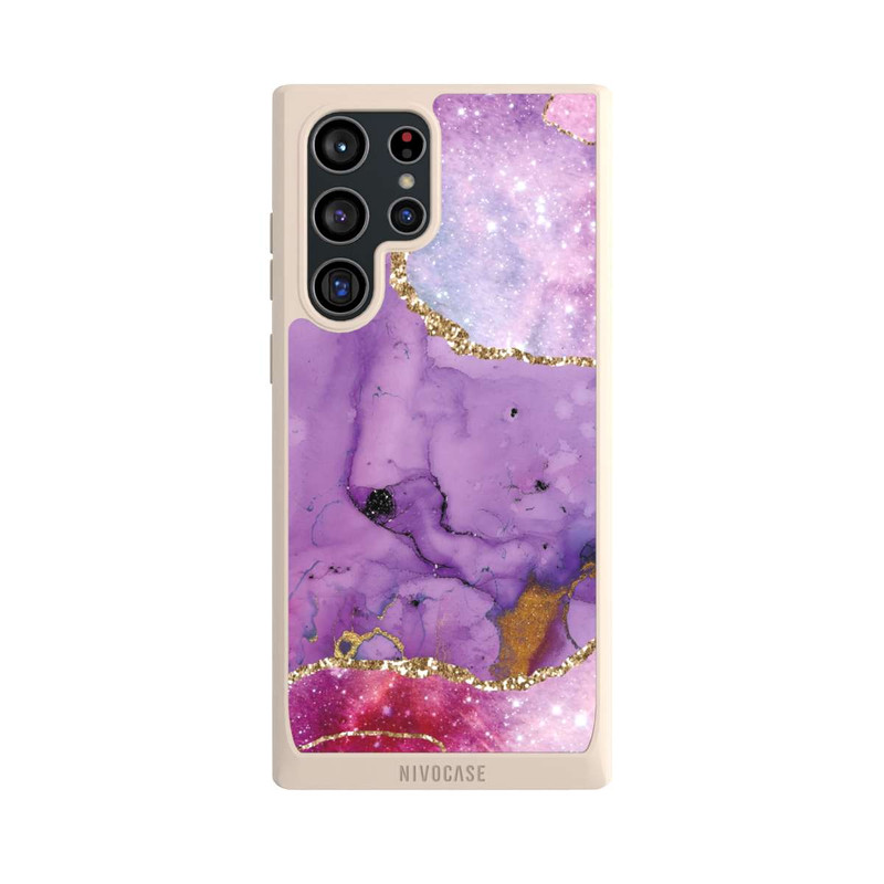 Galaxy S22 Ultra NIVOpure Lila Galaxy Glamour Marble