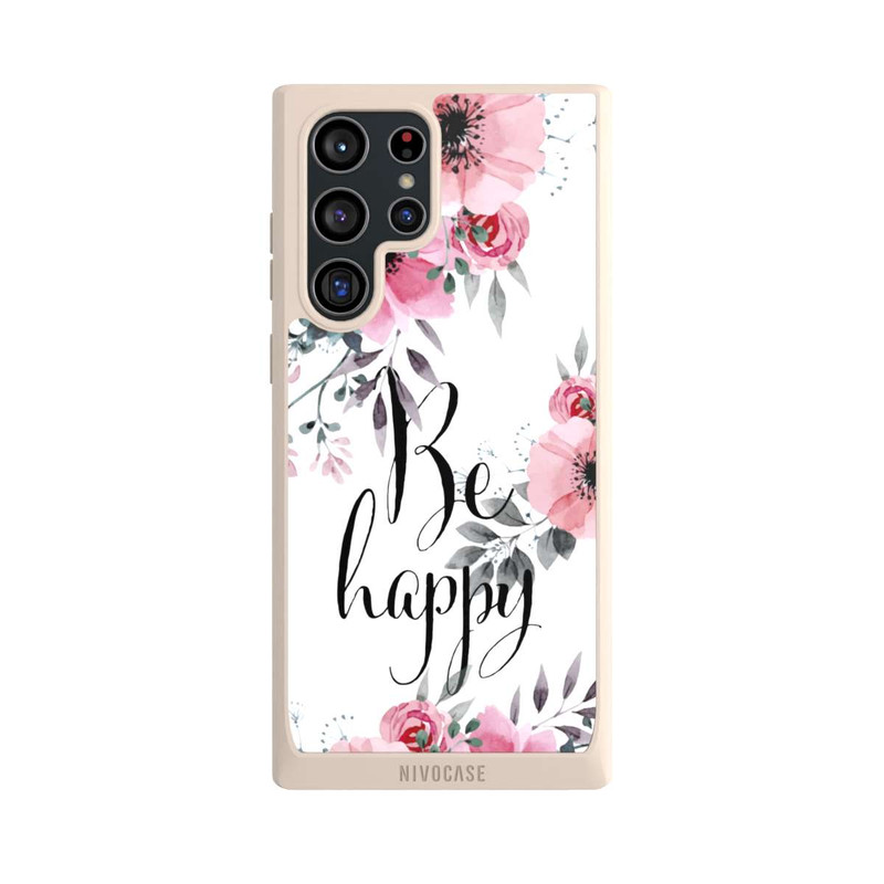 Galaxy S22 Ultra NIVOpure Be Happy Blumen