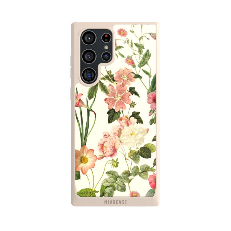 Galaxy S22 Ultra NIVOpure Wildblumen auf Hellgelb