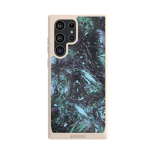 Samsung Galaxy S22 Ultra NIVOpure Abstrakt tropfender Staub lila