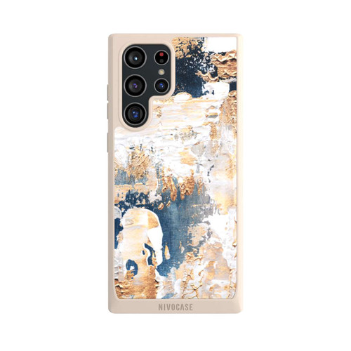 Samsung Galaxy S22 Ultra NIVOpure Abstraktion Blau und Gold