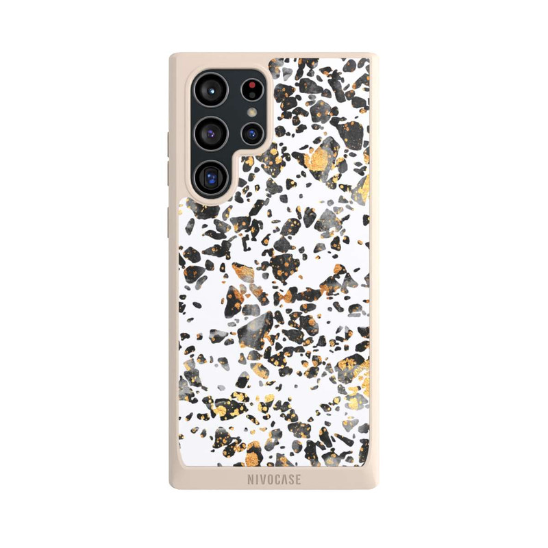 Galaxy S22 Ultra NIVOpure Gold Speckled Terrazzo