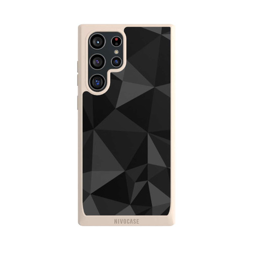 Samsung Galaxy S22 Ultra NIVOpure Polygonmuster schwarz