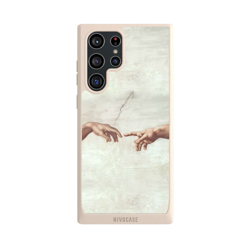 Galaxy S22 Ultra NIVOpure Die Hände von Gott und Adam von Michelangelo Buonarroti