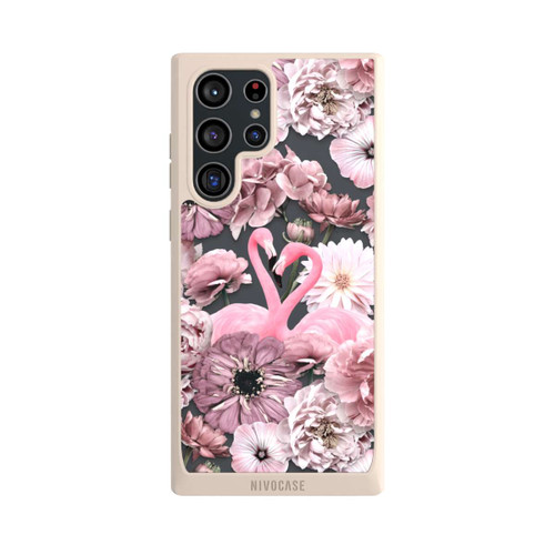 Samsung Galaxy S22 Ultra NIVOpure Flamingos in Blumen Muster