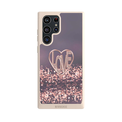 Samsung Galaxy S22 Ultra NIVOpure LOVE Glitzerrosa