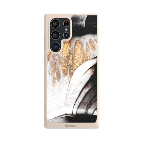 Samsung Galaxy S22 Ultra NIVOpure Schwarze und goldene Adern