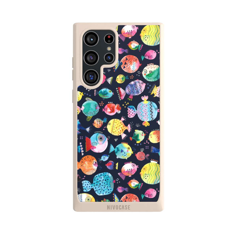 Galaxy S22 Ultra NIVOpure Strandkugelfische Kinder Marineblau