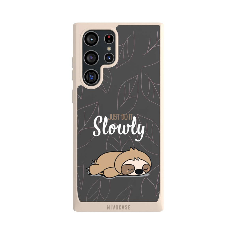 Galaxy S22 Ultra NIVOpure Just Do It Slowly Sloth Grey