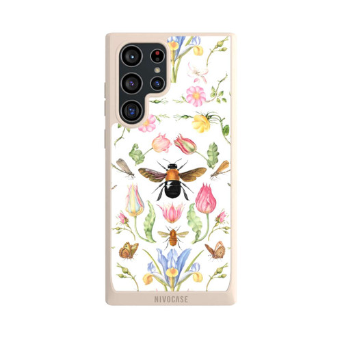Samsung Galaxy S22 Ultra NIVOpure Wildblumen mit Biene weiß