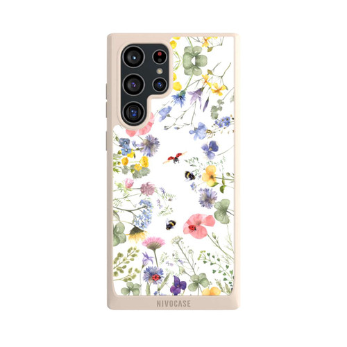 Samsung Galaxy S22 Ultra NIVOpure Bunte Frühlingsblumen und Bienen