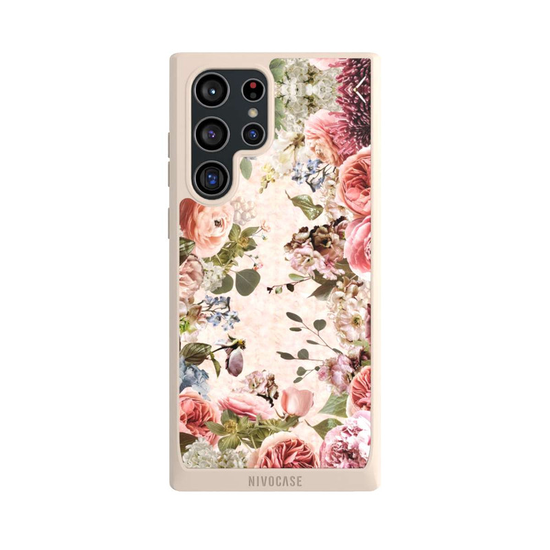 Galaxy S22 Ultra NIVOpure Blumenrahmen Pfingstrosen Pastell