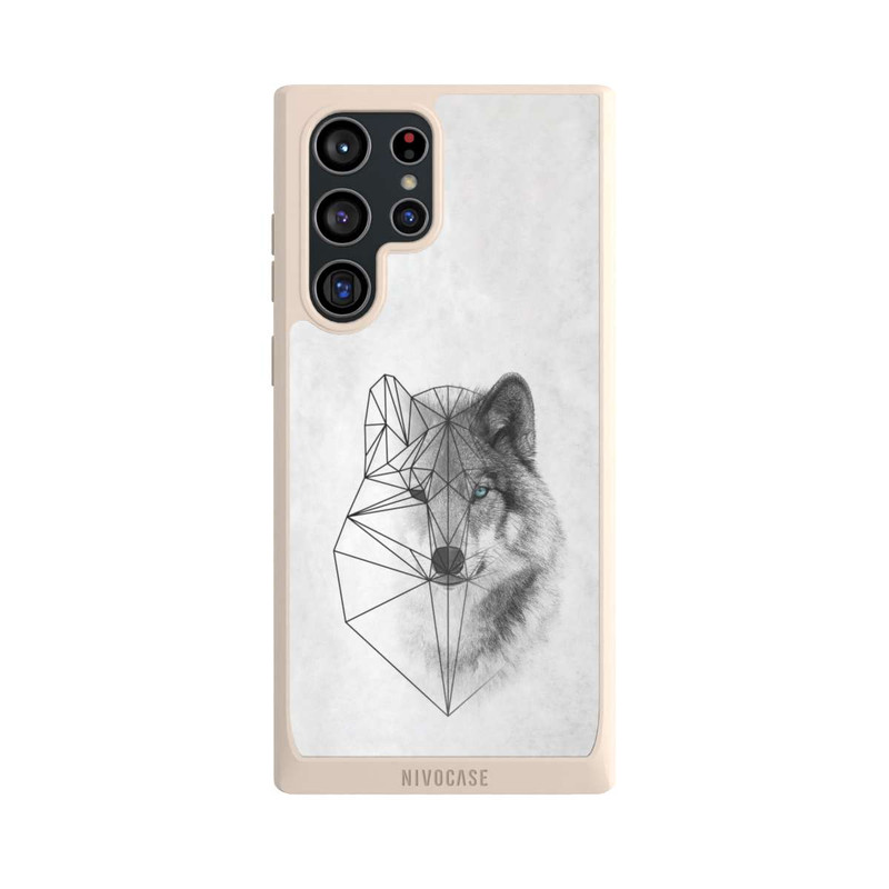 Galaxy S22 Ultra NIVOpure Polygonaler Wolf