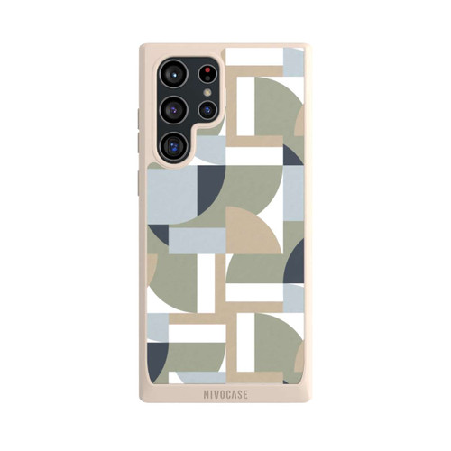 Samsung Galaxy S22 Ultra NIVOpure Futuristische Bauhaus Polygone Beige