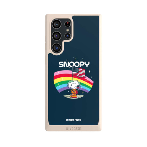 Samsung Galaxy S22 Ultra NIVOpure Snoopy Weltraumreisender Regenbogen